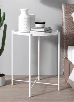 Generic Home Living Room Metal Frame Coffee Table, Side Table, Small Round Table  - Image 4