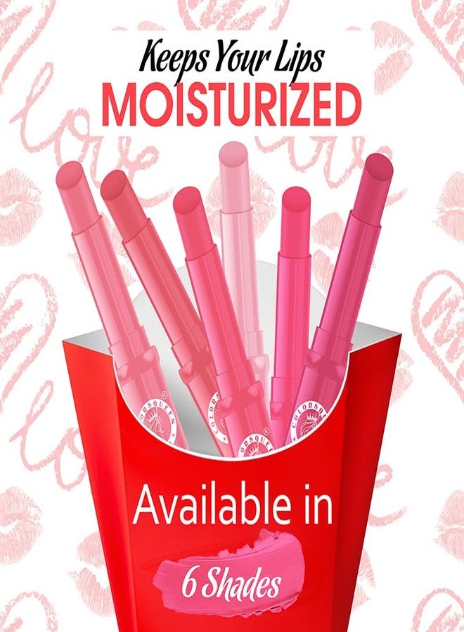 Colors Queen Queen Lips Color Lip Balm | Non Sticky, Hydrating & Nourishing For Dry Chapped Lips | Lip Balm for Men & Women Enriched with Shea Butter (Pink Candy & Girl Kiss) - Image 5