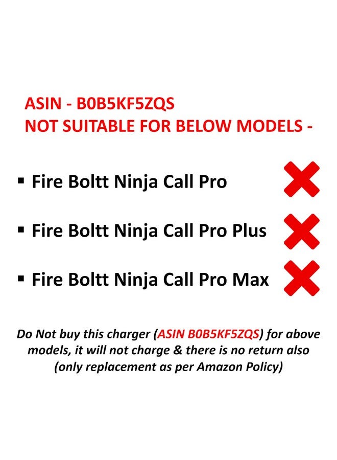 iTronix كابل شحن iTronix متوافق فقط مع ساعات Fire-Boltt Ninja 3 / Ninja 3 Plus / Ninja / Ninja Pro / Ninja Pro Max / Ninja Call 2، غير مناسب لأي نماذج أخرى - Image 3