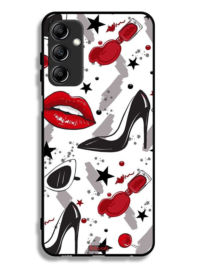 Tolwak Samsung Galaxy A24 4G Protective Case Cover Lipstick And Shoes Art - Image 1