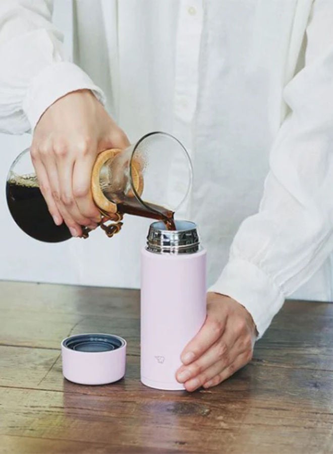 زوجيروشي حافظة ستانلس ستيل مفرغة 0.48 لتر بلون أوركيد فاتح - Image 3