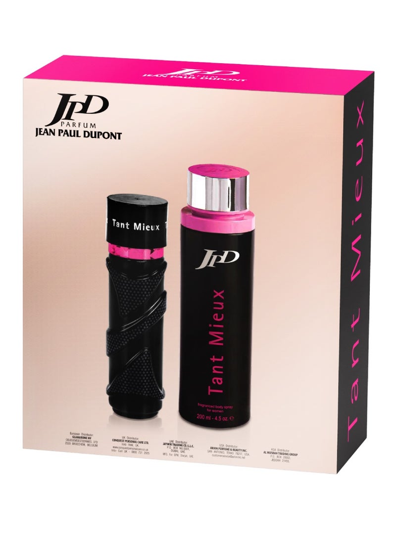 Jean Paul Dupont Tant Mieux 2Pcs Promo Pack Eau de Parfum 100ml + Body Spray 200ml 
