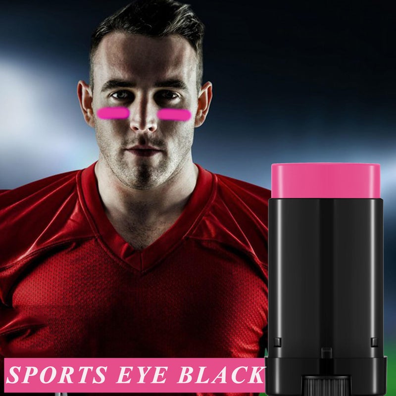 Wismee Eye Black Baseball Accessories, Hot Pink Face Paint Stick, Anti-Glare Eye Black Stick Baseball Softball Soccer Lacrosse Hockey Athletes Sports Training Competition Accessories - Image 3