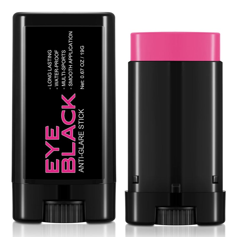 Wismee Eye Black Baseball Accessories, Hot Pink Face Paint Stick, Anti-Glare Eye Black Stick Baseball Softball Soccer Lacrosse Hockey Athletes Sports Training Competition Accessories - Image 1