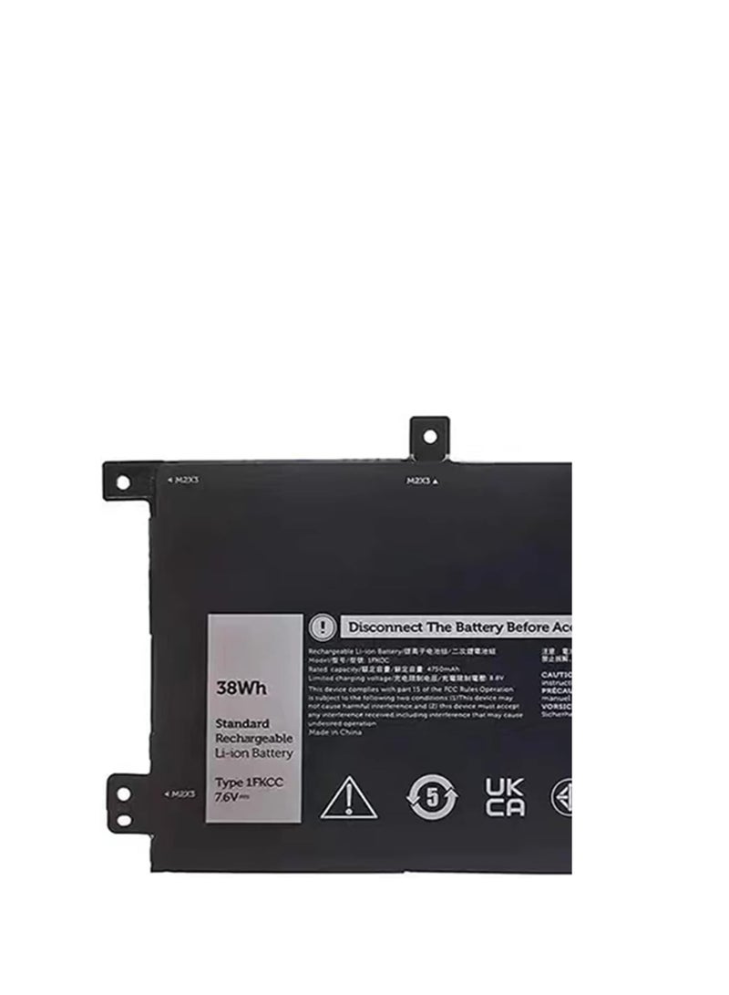 Terabyte بطارية لابتوب بديلة 1FKCC لجهاز ديل لاتيتيود 7200 7210 2 في 1 سلسلة نوتبوك T04J T04J001 T04J002 T5H6P 09NTKM 9NTKM 0D9J00 D9J00 0KWWW4 KWWW4 7.6V 38Wh 4750mAh - Image 2