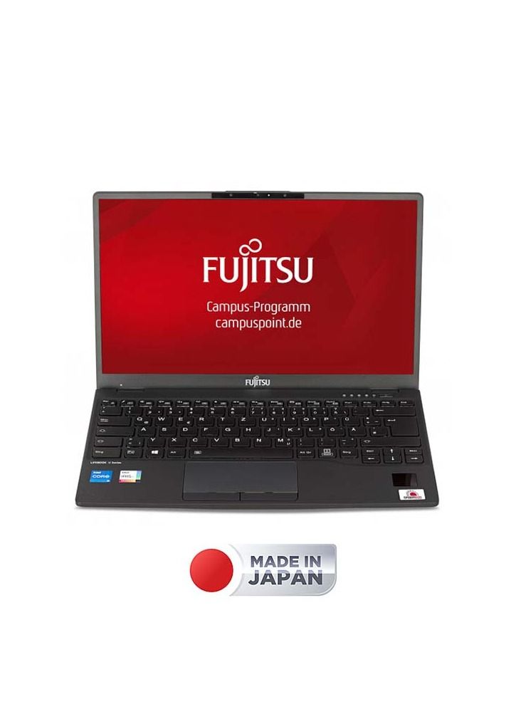 LIFEBOOK U9311 red- 33.8 cm (13.3") FHD Touch with IR Cam- Intel Core i5-1135G7 - 8GB onboard MEM- Dual Channel MEM - Intel IRIS graphics- SSD 512GB m.2- Fingerprint- SmartCard Slot- Intel WiF english_arabic red