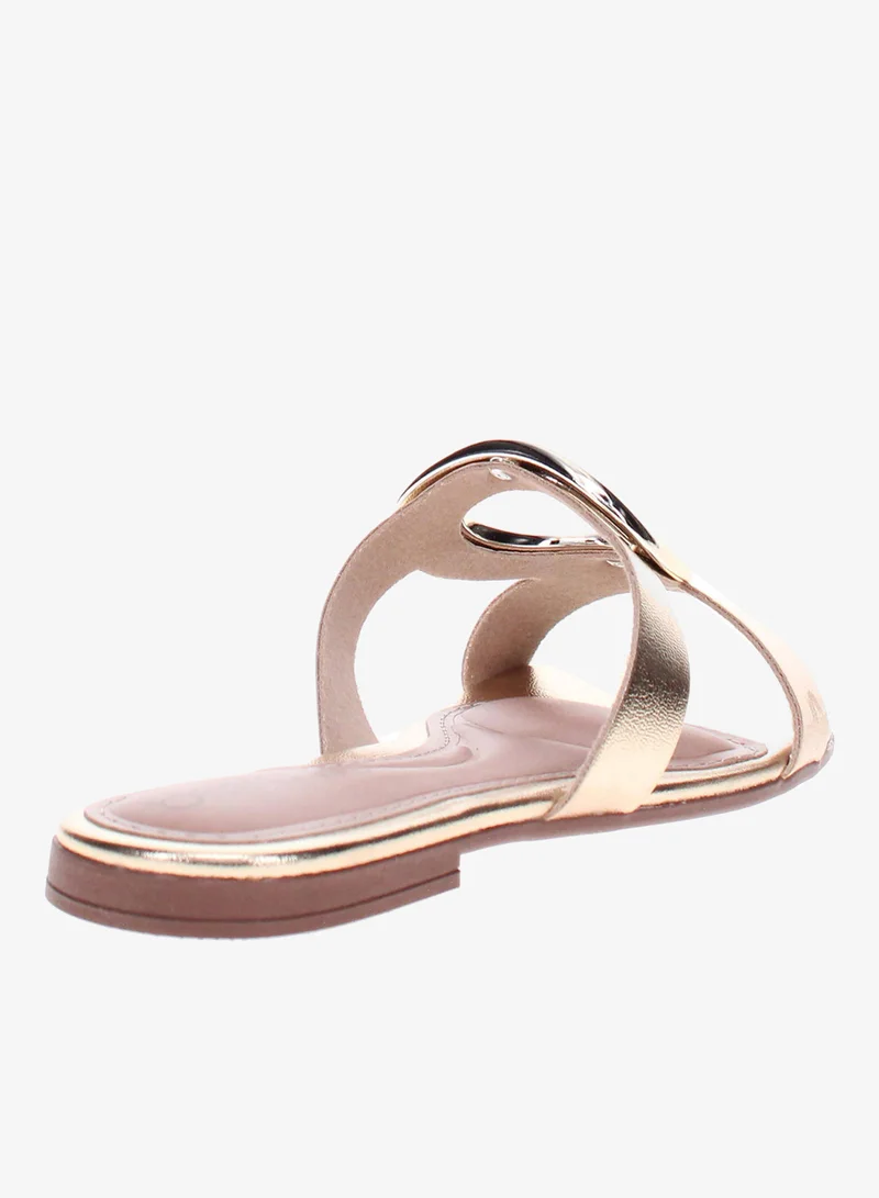 Beira Rio Golden Beira Rio Women’s Flat Summer Footwear – Lightweight Slip-On Comfort with Stylish Casual Design for Women | Best Price UAE