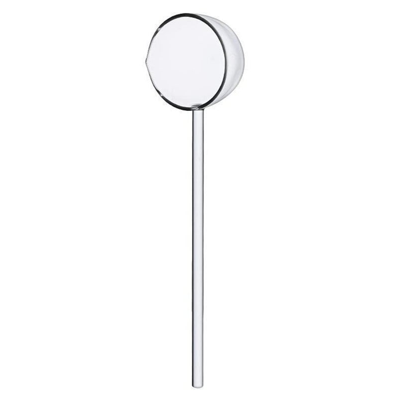 Teensery Clear Glass Soup Spoon Long Handle Scoop Teaspoon Kitchen Serving Spoon Ladle for Soup Salt Sugar Spice Sauce Drink Tea Coffee 1 Piece