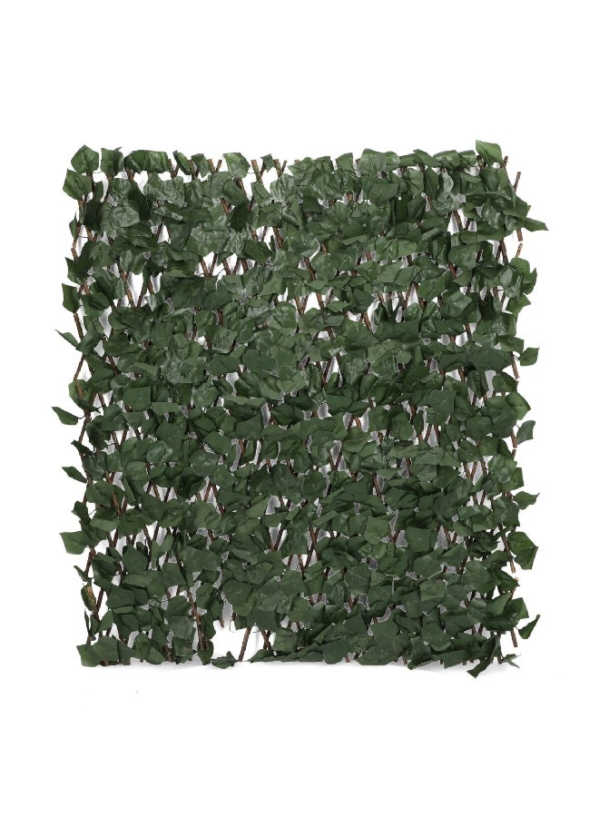 serene Decorative Artificial Ivy Leaves Expandable Privacy Fence Green and Brown 200 x 100 cm - Image 3