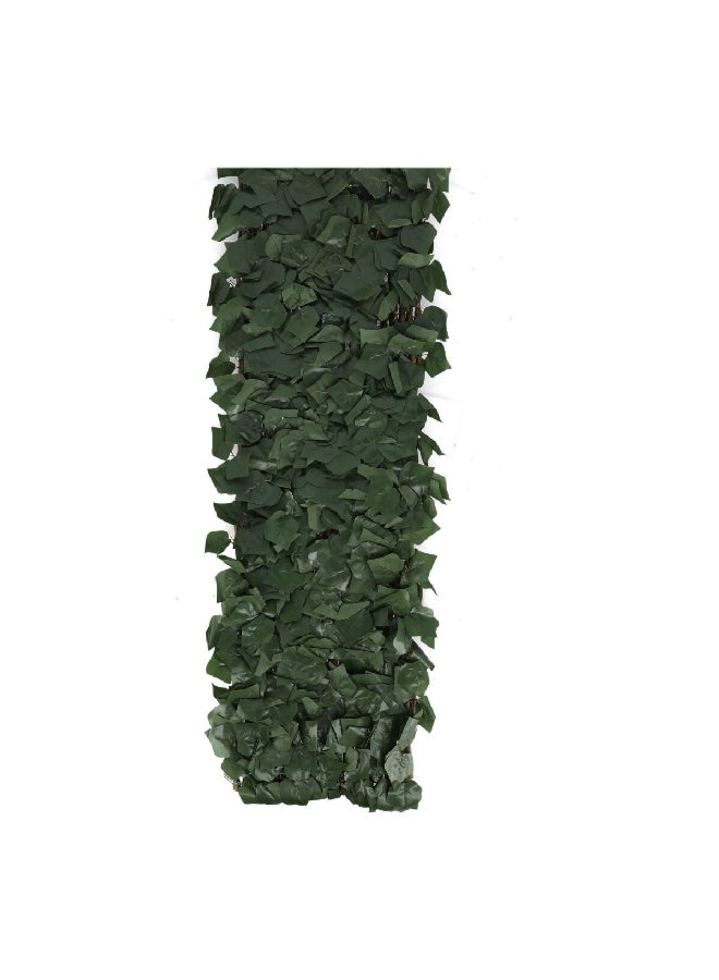 serene Decorative Artificial Ivy Leaves Expandable Privacy Fence Green and Brown 200 x 100 cm - Image 4