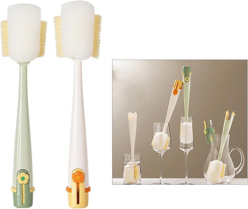 Mixed Colors Premium Cup Scrubber for Coffee Mugs Travel Flasks Dishwasher Safe Durable Nylon Bristles Kitchen Gadget - Image 3