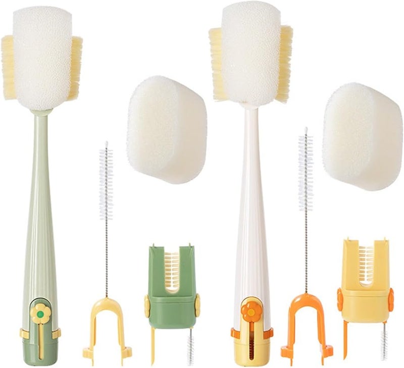 Mixed Colors Premium Cup Scrubber for Coffee Mugs Travel Flasks Dishwasher Safe Durable Nylon Bristles Kitchen Gadget - Image 2