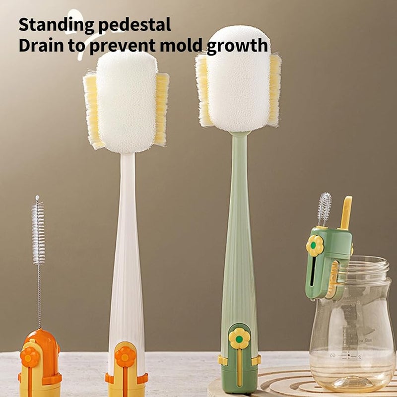 Mixed Colors Premium Cup Scrubber for Coffee Mugs Travel Flasks Dishwasher Safe Durable Nylon Bristles Kitchen Gadget - Image 4