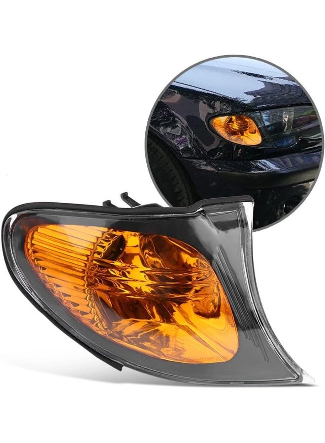 Aramox Aramox Corner Light Cover, A Pair of Corner Light Lenses Turn Signal Light Cover Yellow Lens for BMW E46 3-Series 4DR 2002-2005 - Image 4