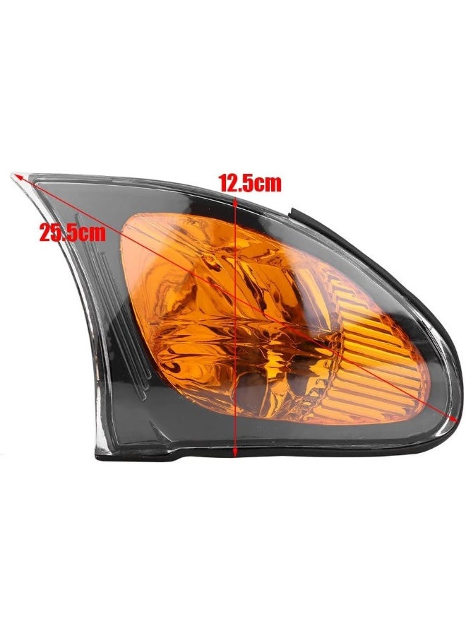 Aramox Aramox Corner Light Cover, A Pair of Corner Light Lenses Turn Signal Light Cover Yellow Lens for BMW E46 3-Series 4DR 2002-2005 - Image 2
