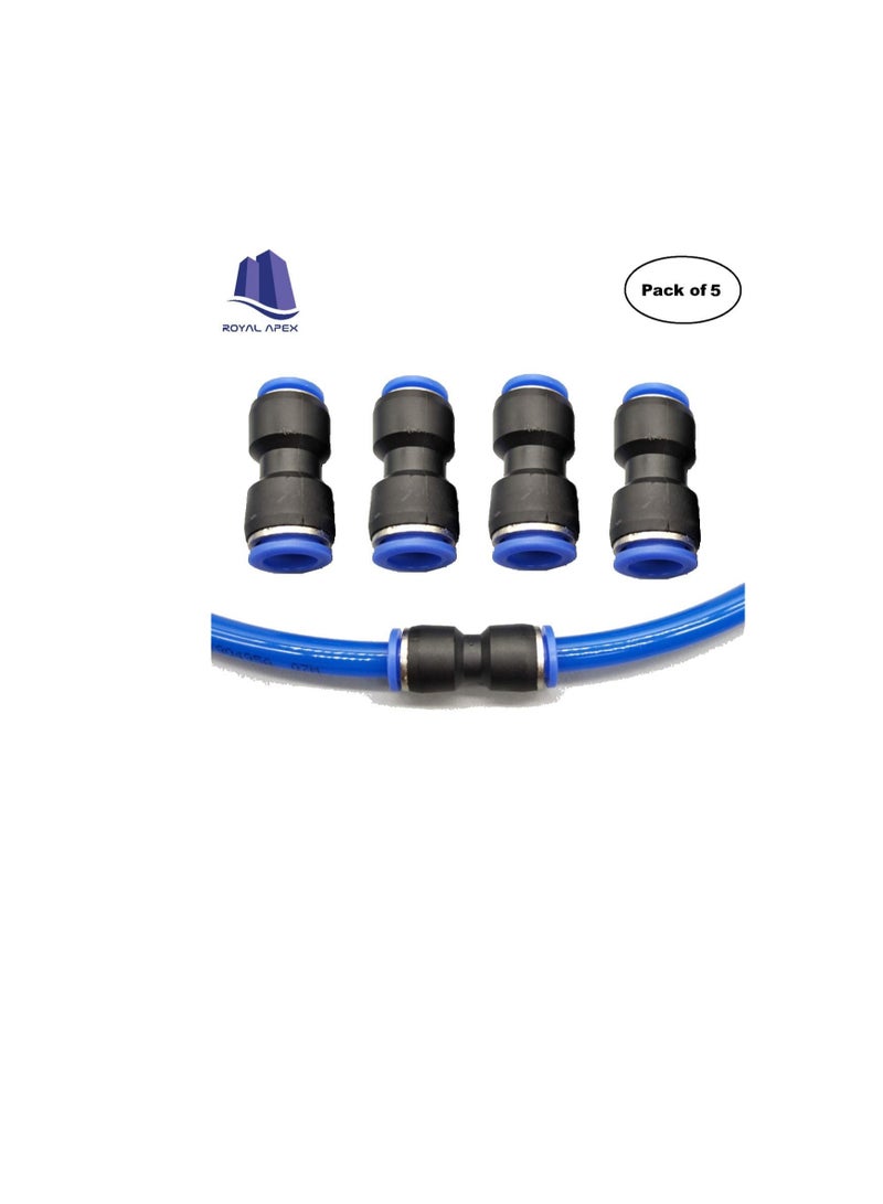 البولي يوريثين أنابيب ووصلات البولي يوريثين | دفع أنبوب هوائي لتوصيل التركيبات (مقبس المخفض - عبوة من 5 ، 10x8 مم) - Image 2