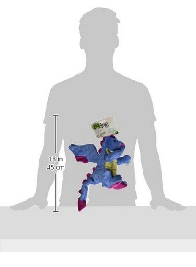 جو دوج لعبة الكلاب goDog Bubble Plush Dragons Squeaky، بتقنية حماية المضغ - بنفسجي فاتح، كبيرة - Image 2