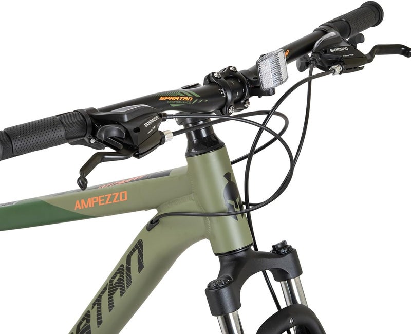 Spartan 27.5" Ampezzo Mountain Bike | Alloy Frame, Shimano 21-Speed Drivetrain, Front Suspension, Disc Brakes & Double Wall Rims – Trail-Ready MTB - Image 4