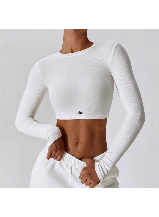alo North America ALO YOGA Long Sleeve Crop Top Yoga Shirt