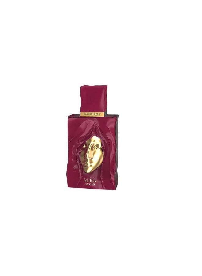 Le Bonheur Perfumes Mira Amour Eau De Parfum for Women Floral Fruity Gourmand Long Lasting Luxury Perfume with Caramel Apple Creamy Berry White Flowers Vanilla Elegant Feminine Fragrance Gift for Women 100ml - Image 2