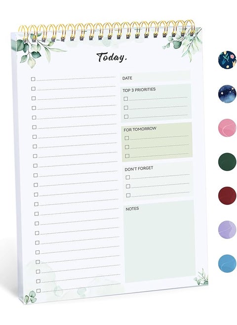 Undated To Do List Notebook For Work Home And School 52 Sheets Reusable Task Planner With Tear Off Pages Organizer Nature Design