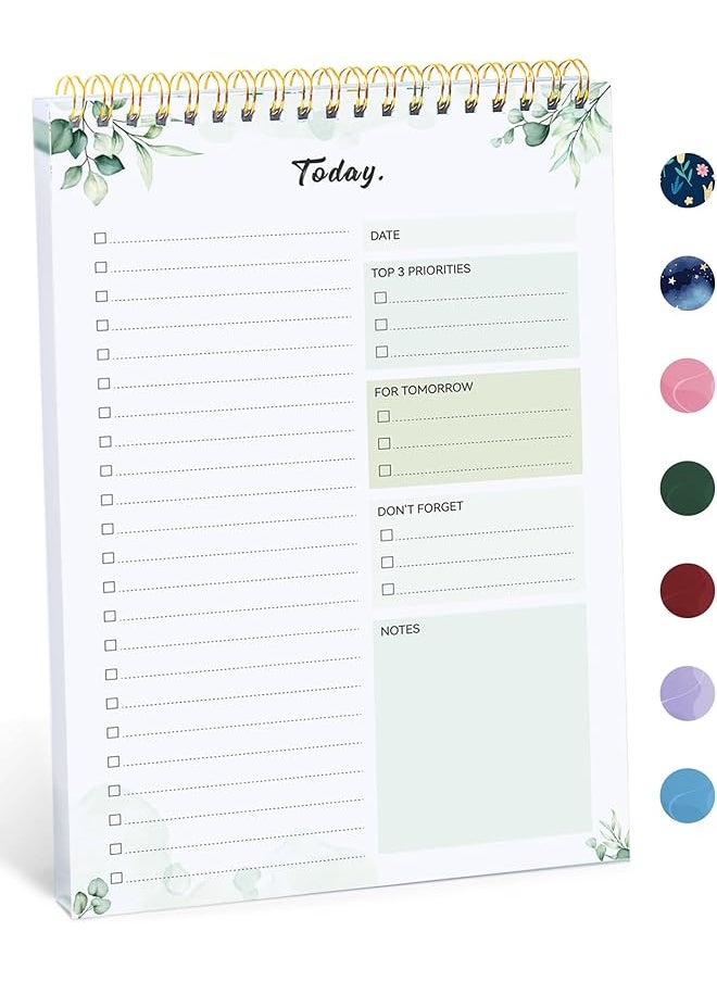 erorex - Undated To Do List Notebook For Work Home And School 52 Sheets Reusable Task Planner With Tear Off Pages Organizer Nature Design - Image 1