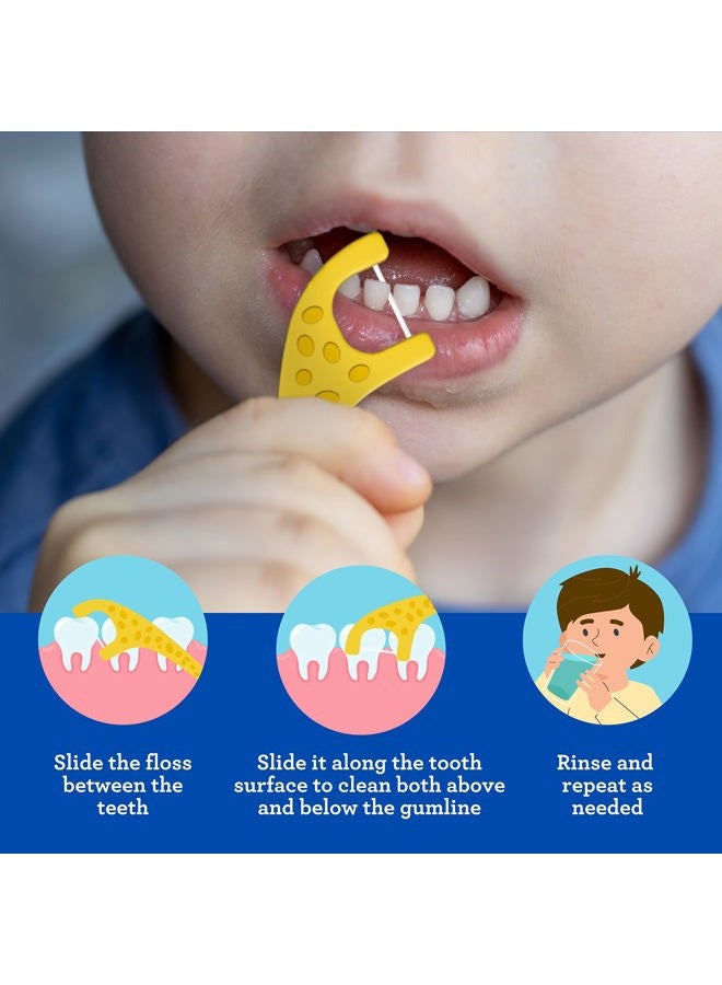 GuruNanda خيوط تنظيف الأسنان للأطفال، خيوط على شكل زرافة طويلة جدًا، خالية من الفلورايد، تصميم مقاوم للانزلاق ومقاوم للتمزق ومقبض صديق للبيئة بنكهة التوت، مثالية للأعمار من 3 سنوات فما فوق، 90 قطعة (عبوة من 1) - Image 4