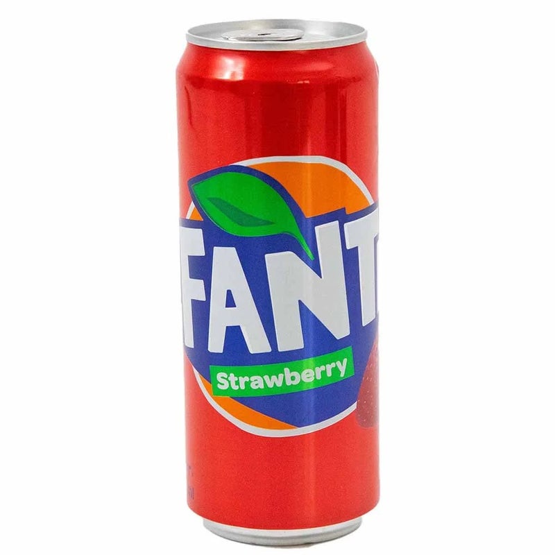Fanta Strawberry Carbonated Soft Drink 330ML - Image 1