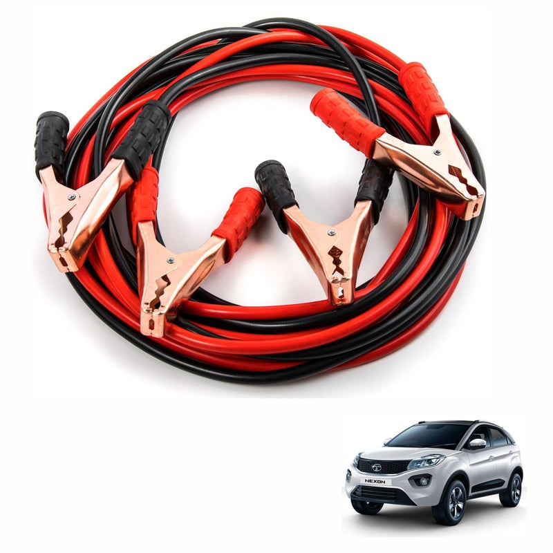 Asryd Car Heavy Duty Booster Cables || Clamp to Start Dead Battery || Off Road Emergency Auto Car Jumper Cables for Tata Nexon (500 AMP, 6.5 Feet Each) - Image 3