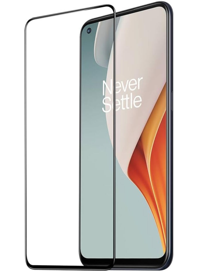 DUX DUCIS - DUX DUCIS 9D Tempered Glass Screen Protector, Designed for OnePlus Nord N100, Medium Alumina Glass Film Full Glue HD Clear Phone Screen Protector - Black - Image 1