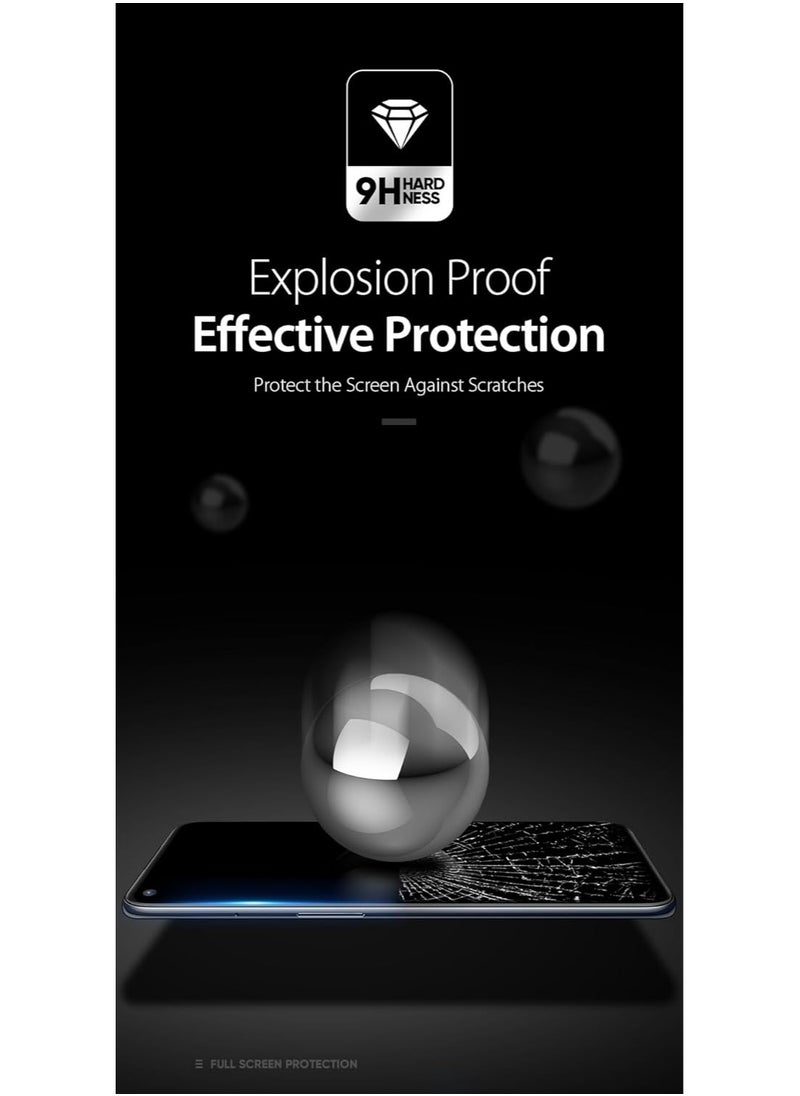 DUX DUCIS - DUX DUCIS 9D Tempered Glass Screen Protector, Designed for OnePlus Nord N100, Medium Alumina Glass Film Full Glue HD Clear Phone Screen Protector - Black - Image 1