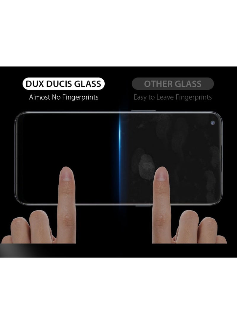 DUX DUCIS - DUX DUCIS 9D Tempered Glass Screen Protector, Designed for OnePlus Nord N100, Medium Alumina Glass Film Full Glue HD Clear Phone Screen Protector - Black - Image 1