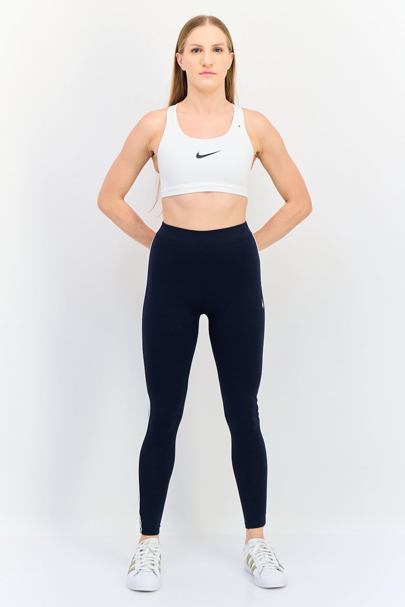 Spyder Women Sportswear Fit Brand Logo Training Leggings, Navy Blue - Image 2