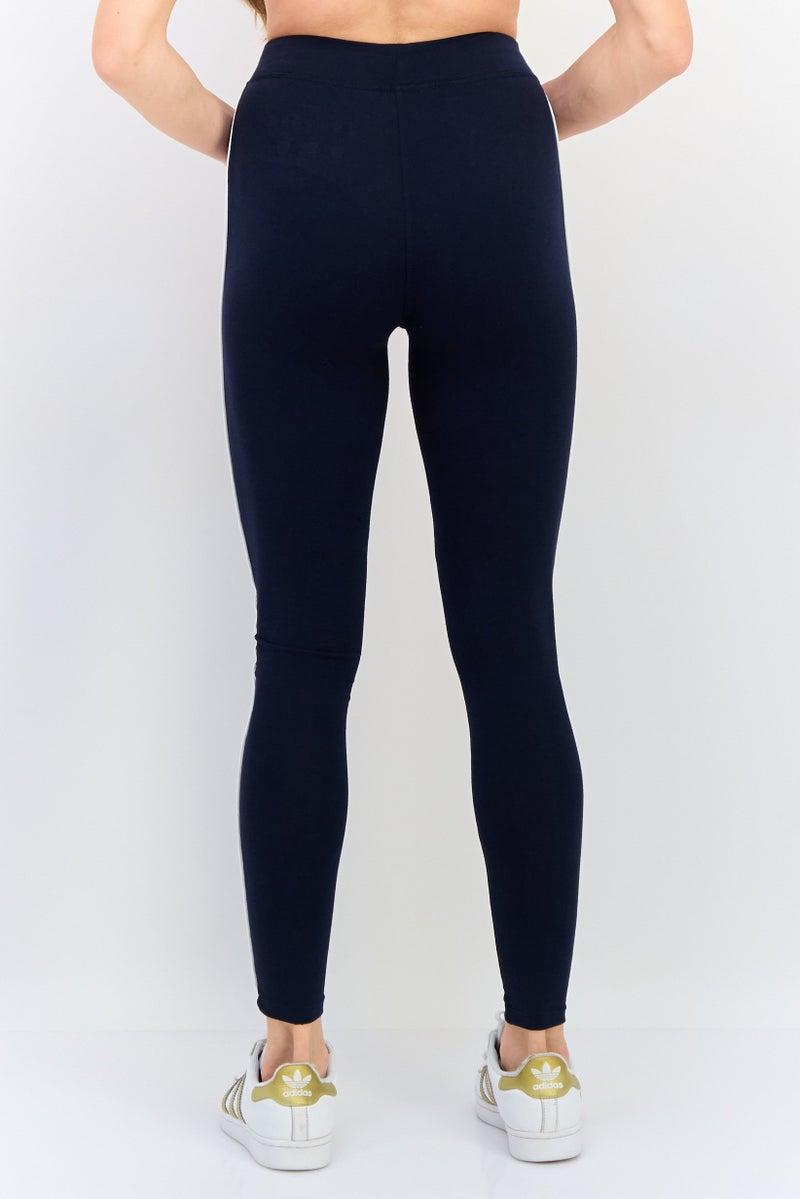 Spyder Women Sportswear Fit Brand Logo Training Leggings, Navy Blue - Image 4