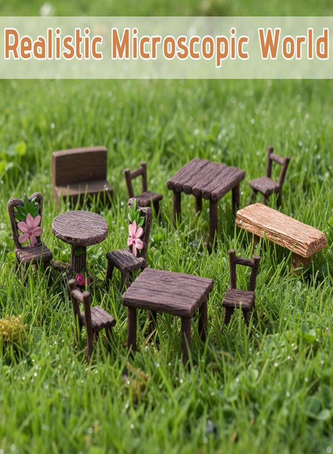 CZFSWT 11PCS Fairy Garden Furniture Set, Fairy Garden Accessories, Fairy Garden Suitable for DIY Enthusiasts, Gardening Enthusiasts and Collectors - Image 4