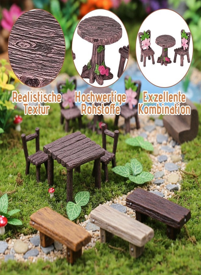 CZFSWT 11PCS Fairy Garden Furniture Set, Fairy Garden Accessories, Fairy Garden Suitable for DIY Enthusiasts, Gardening Enthusiasts and Collectors - Image 3
