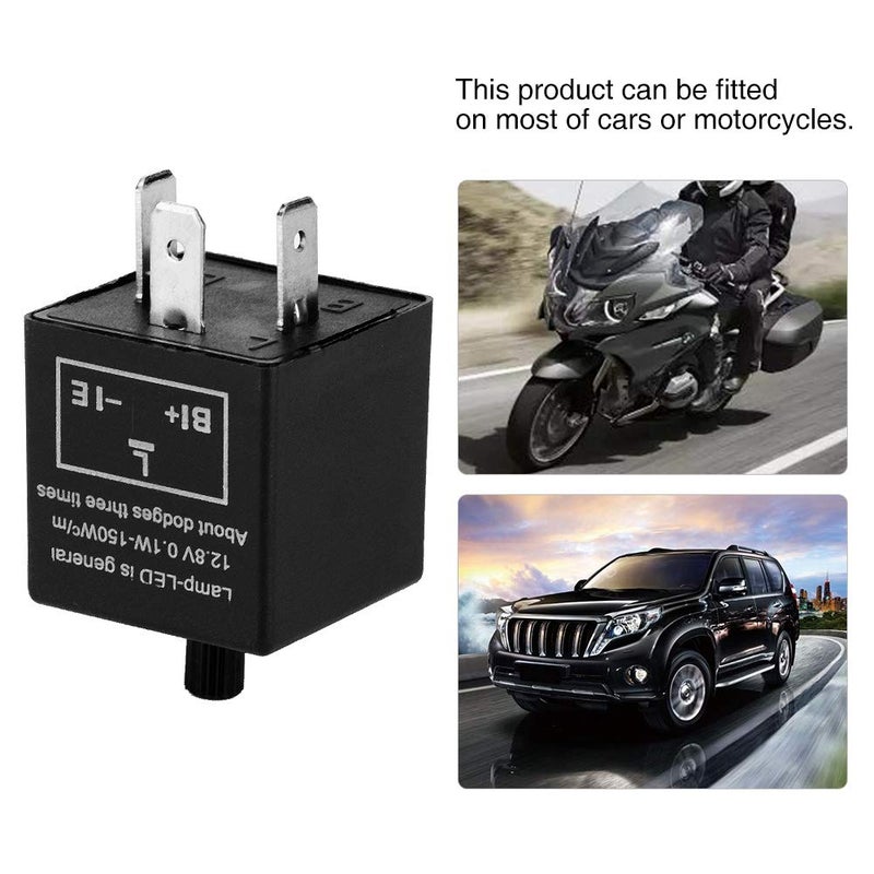 CF13 JL02 12V 3 دبوس LED فلاشر ريلي قابل للتعديل إلكتروني إشارة انعطاف إصلاح وميض مفرط - Image 3