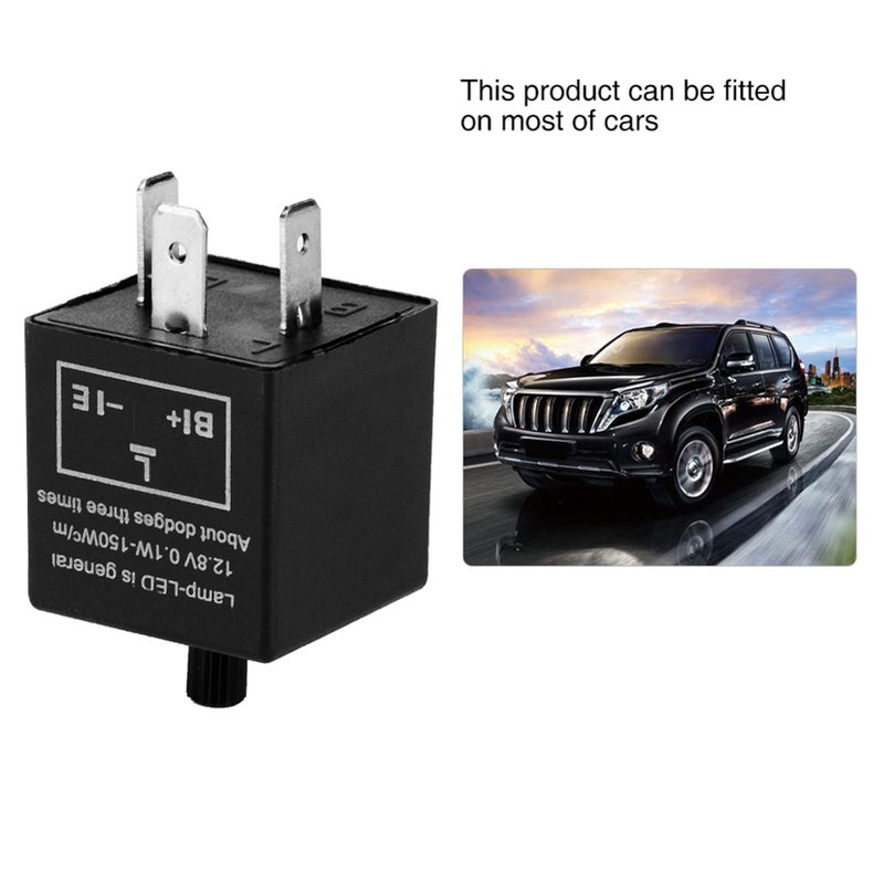 CF13 JL02 12V 3 دبوس LED فلاشر ريلي قابل للتعديل إلكتروني إشارة انعطاف إصلاح وميض مفرط - Image 4