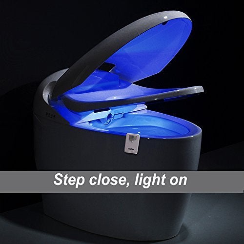 VINTAR 16 Color Motion Sensor LED Toilet Night Light,Toilet Bowl Lights,Cool Gadgets,5 Stage Dimmer, Light Detection - Image 4