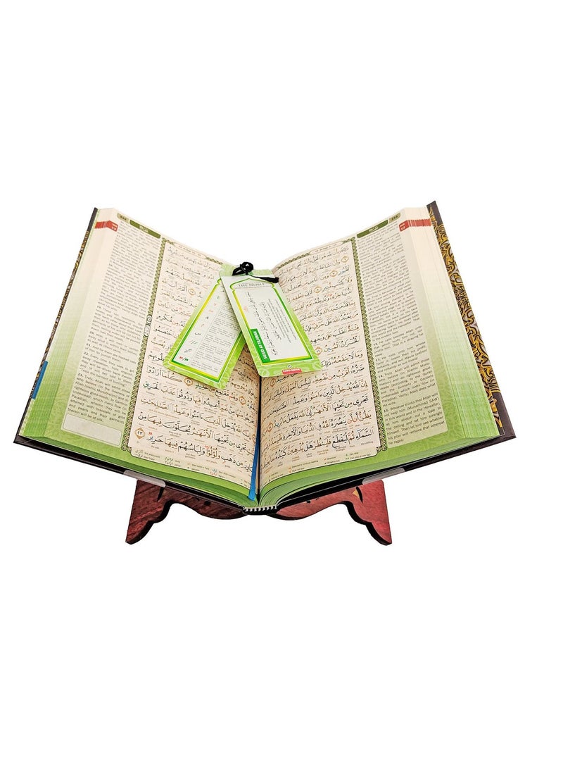 MAQDIS - MAQDIS B5 NOBLE Al Quran Word For Word Translation Colour Coded Tajweed Arabic To English Black - Image 1