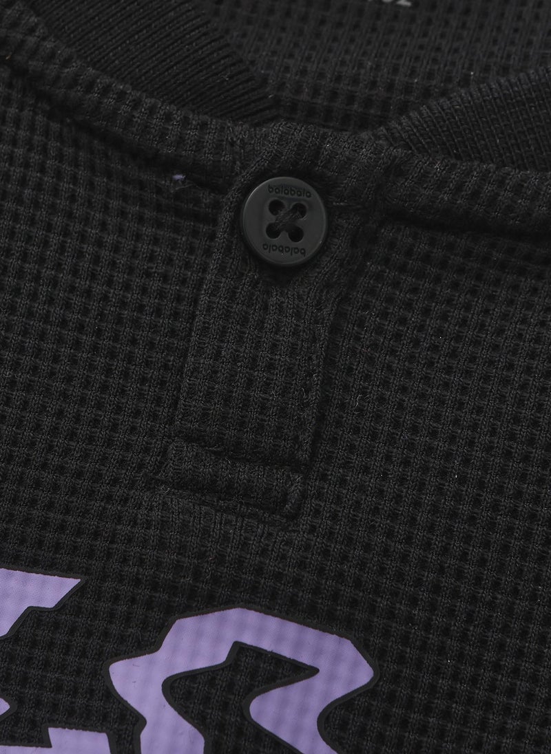 Balabala Kids Boy Knit short sleeve suit - Image 3