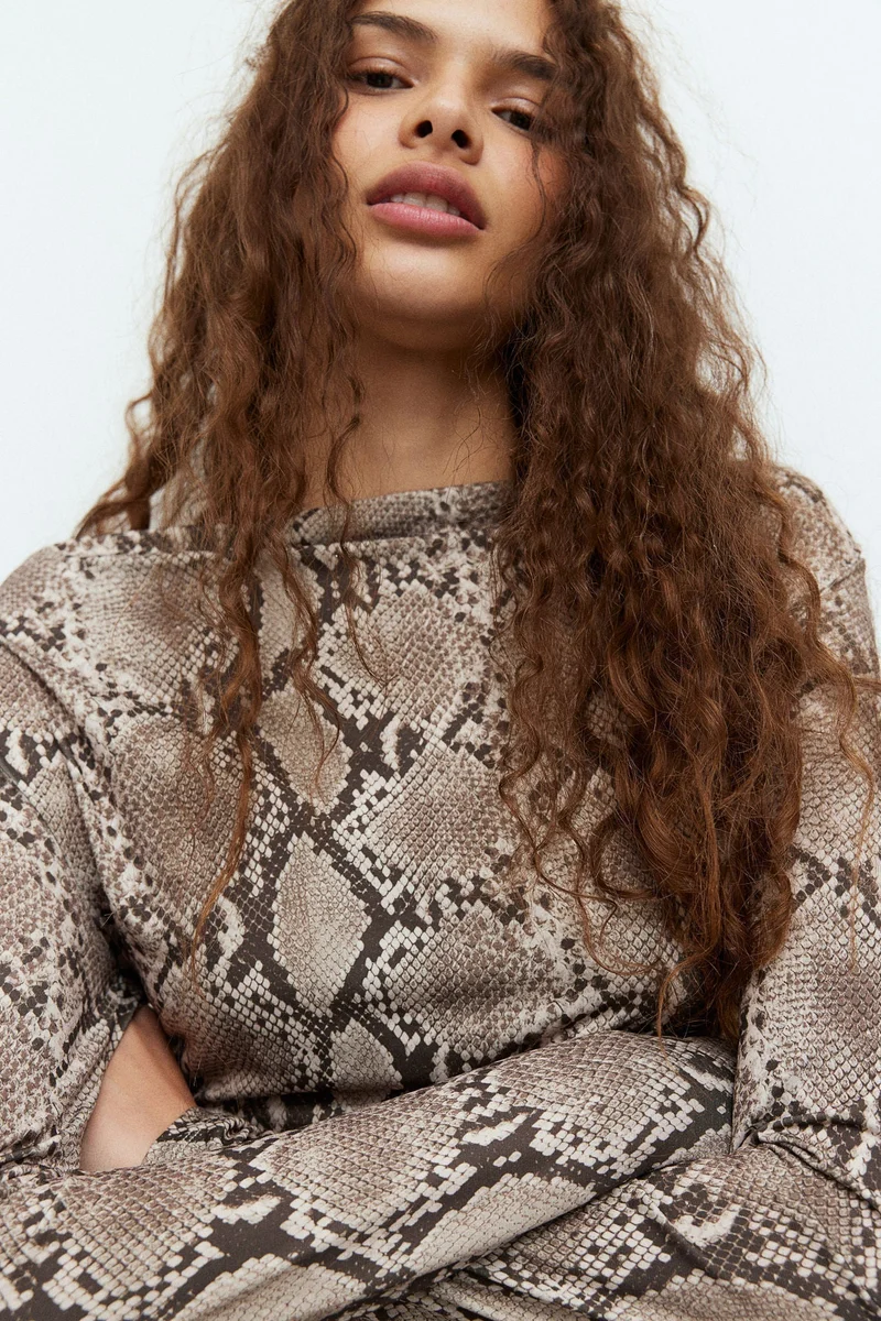 H&M Draped jersey top