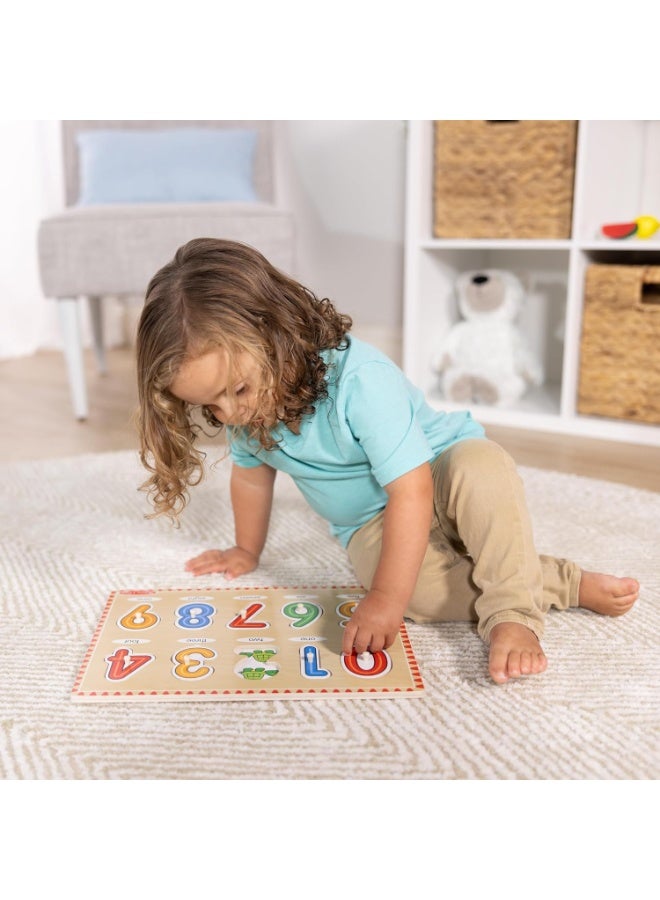 ميليسا آند دوج لعبة ألغاز الأرقام الخشبية من ميليسا آند دوغ، ارفع وانظر - Image 3