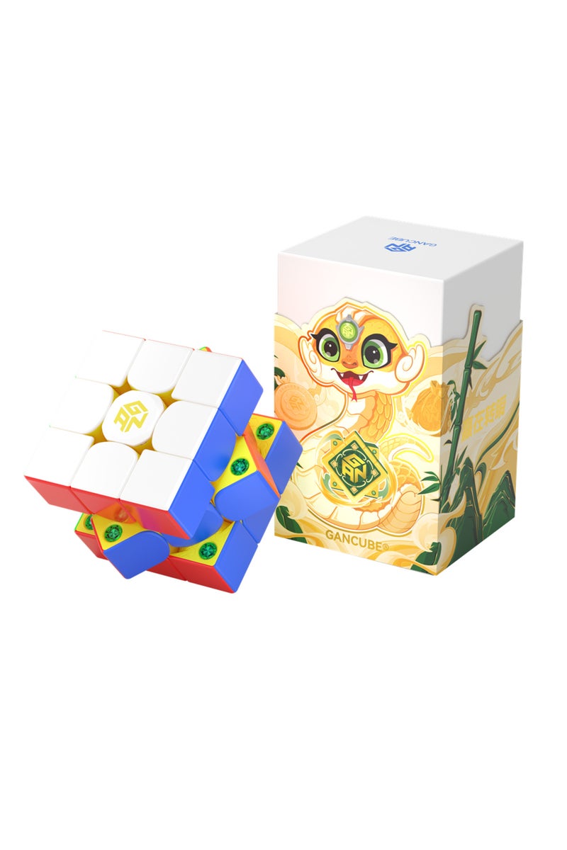 مكعب مغناطيسي GAN356ME 2025 LNY [Picube] GAN356ME 2025 ثعبان 3x3x3 سرعة GAN356M E أحجية 356 ME