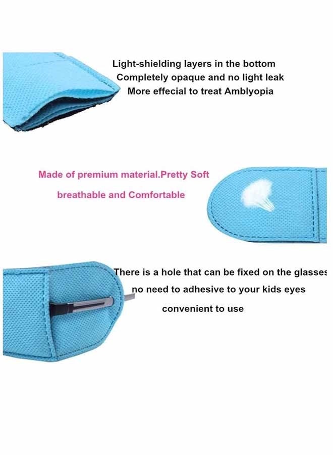 واي جيه 12 بكس رقعات العين للنظارات، رقعة العين للأطفال، معالجة الحول، رقعة العين الكسولة للأطفال (أزرق) - Image 4