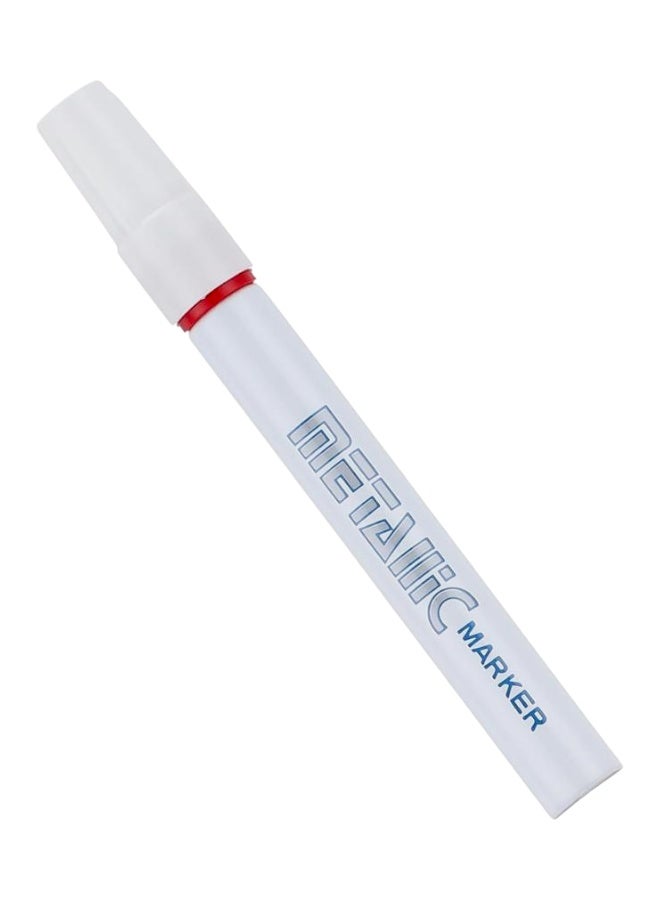 قلم ماركر ميتاليك أحمر لإصلاح خدوش السيارة - طلاء دائم مقاوم للماء وسريع الجفاف - Image 1
