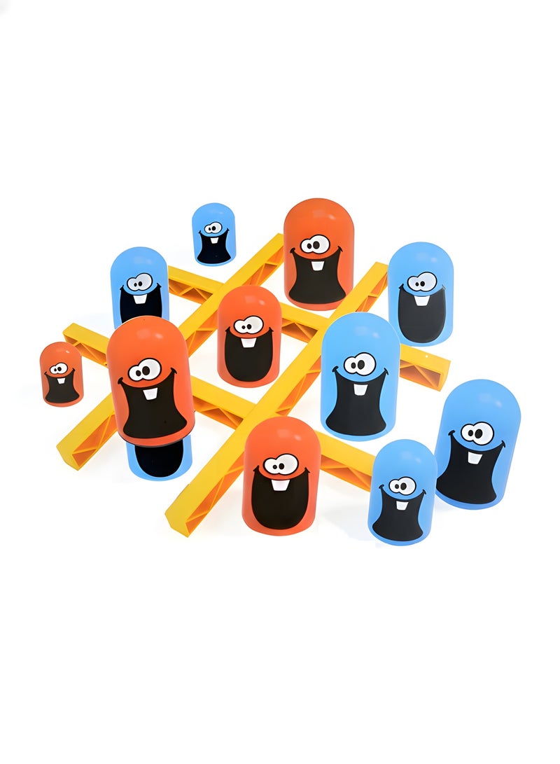 بيوينتي لعبة لوحة جوبل، لعبة تيك تاك تو للأطفال، لعبة ألغاز تعليمية، ألعاب تعليمية، لعبة تفاعلية عائلية للتعليم المبكر بين الوالدين والطفل، لعبة لوحية كلاسيكية ثلاثية الأبعاد - Image 1