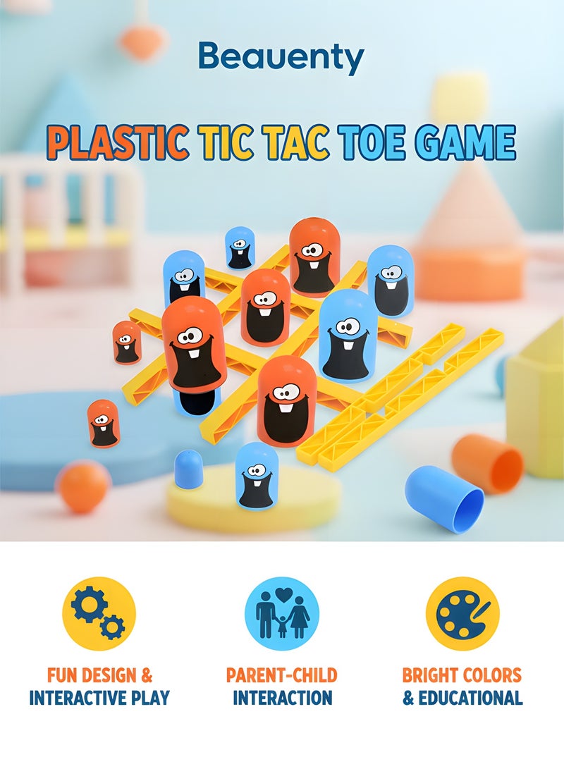 بيوينتي لعبة لوحة جوبل، لعبة تيك تاك تو للأطفال، لعبة ألغاز تعليمية، ألعاب تعليمية، لعبة تفاعلية عائلية للتعليم المبكر بين الوالدين والطفل، لعبة لوحية كلاسيكية ثلاثية الأبعاد - Image 2
