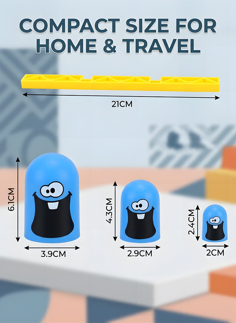 بيوينتي لعبة لوحة جوبل، لعبة تيك تاك تو للأطفال، لعبة ألغاز تعليمية، ألعاب تعليمية، لعبة تفاعلية عائلية للتعليم المبكر بين الوالدين والطفل، لعبة لوحية كلاسيكية ثلاثية الأبعاد - Image 4