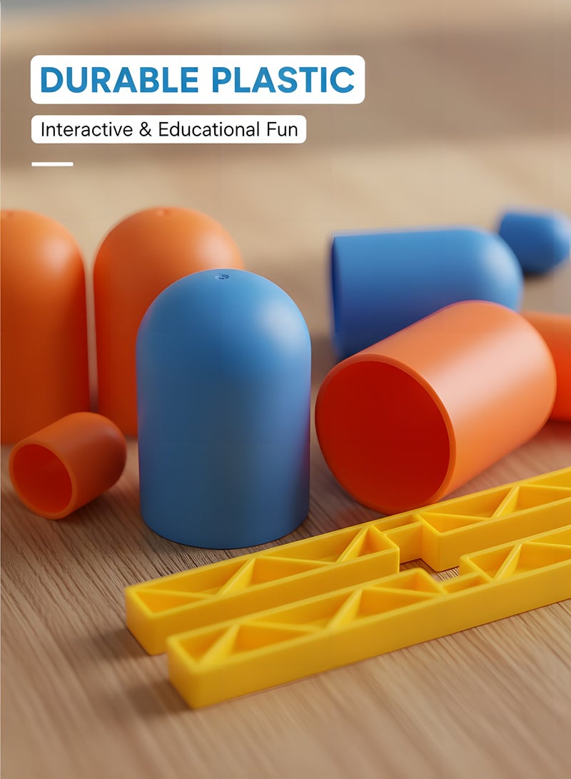 بيوينتي لعبة لوحة جوبل، لعبة تيك تاك تو للأطفال، لعبة ألغاز تعليمية، ألعاب تعليمية، لعبة تفاعلية عائلية للتعليم المبكر بين الوالدين والطفل، لعبة لوحية كلاسيكية ثلاثية الأبعاد - Image 5